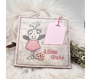 ADVENTSKALENDER 17. Dezember - Stickserie ITH Geschenkekarte Schlitz Baukasten